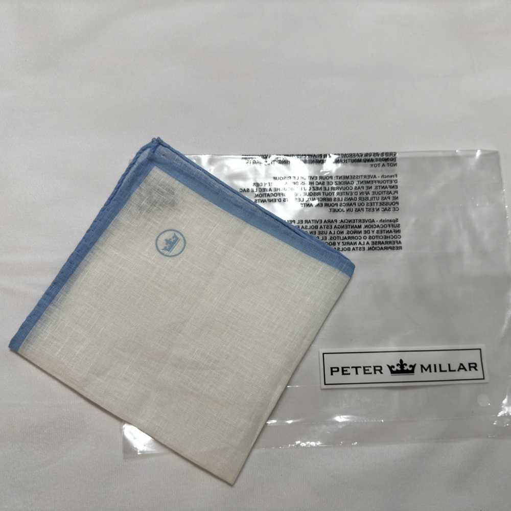 Peter Millar 12” Pocket Square NWT